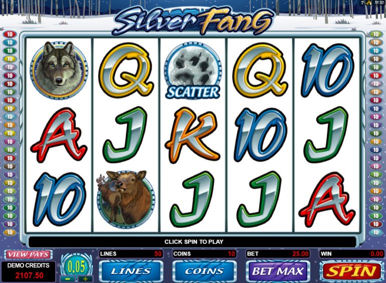 Silver Fang slot microgaming